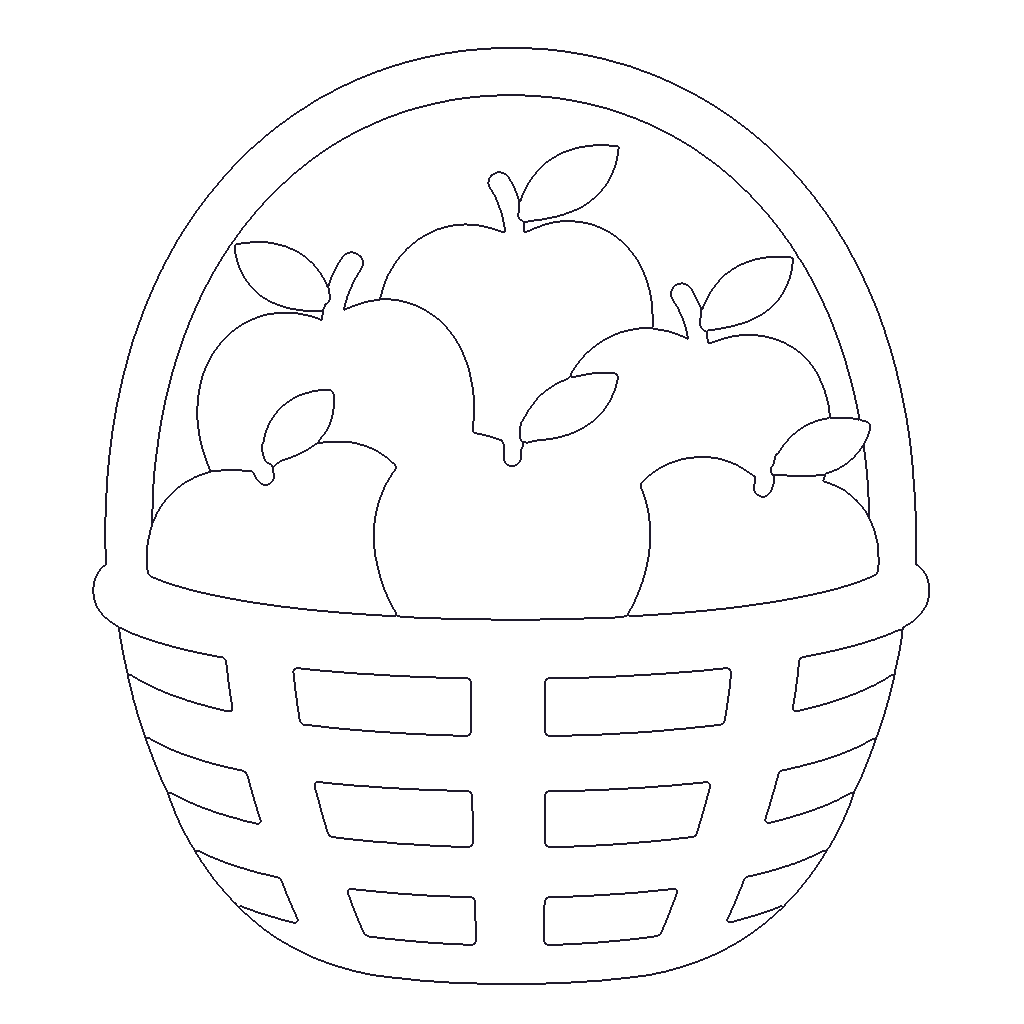 Apple Basket outline