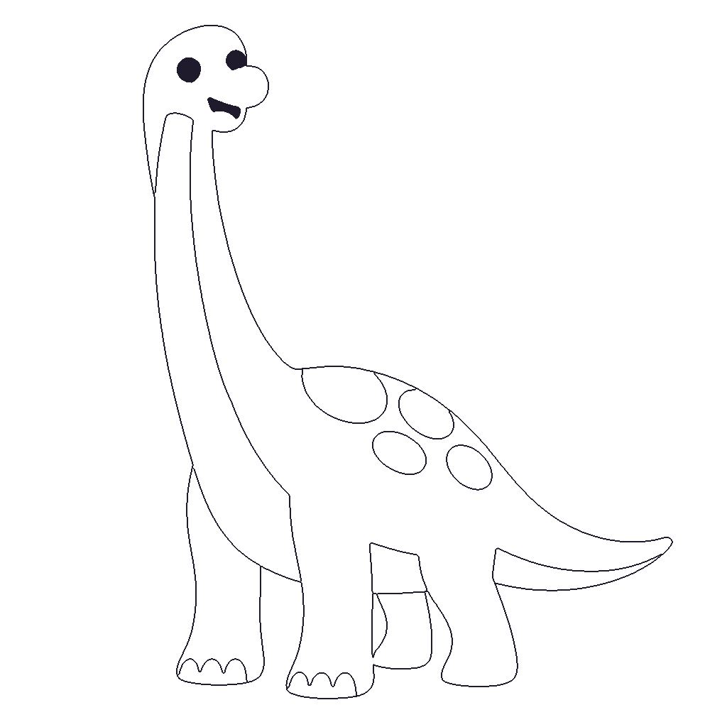 Brachiosaurus outline