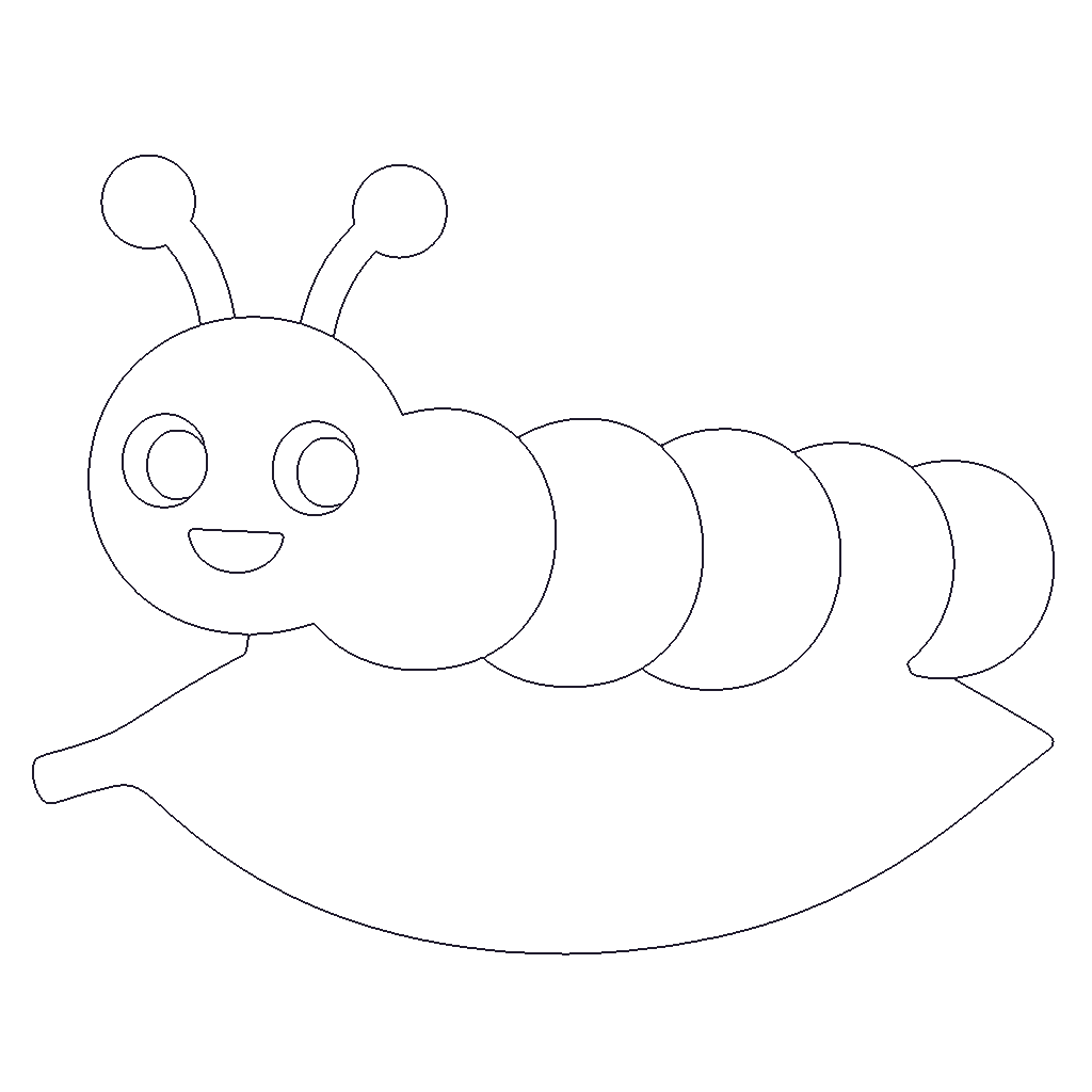 Caterpillar outline