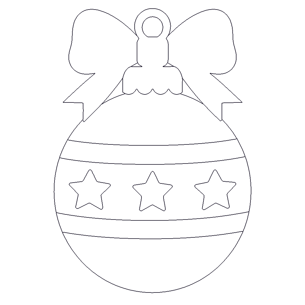Christmas Ornament outline