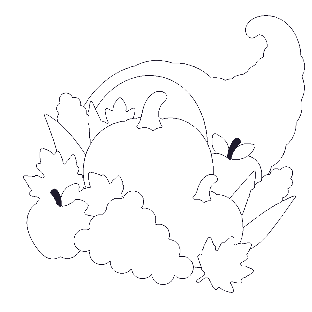 Cornucopia outline