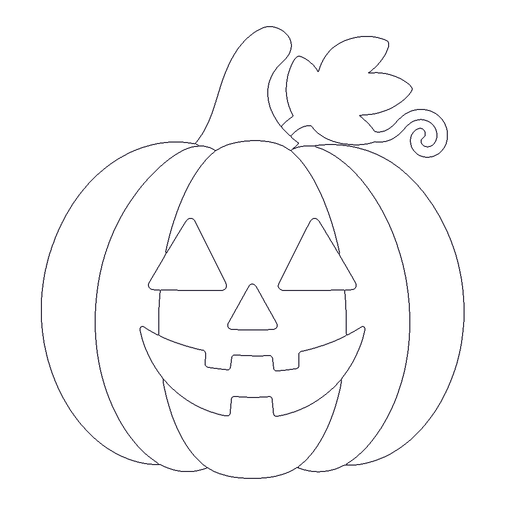 Jack-o’-Lantern outline