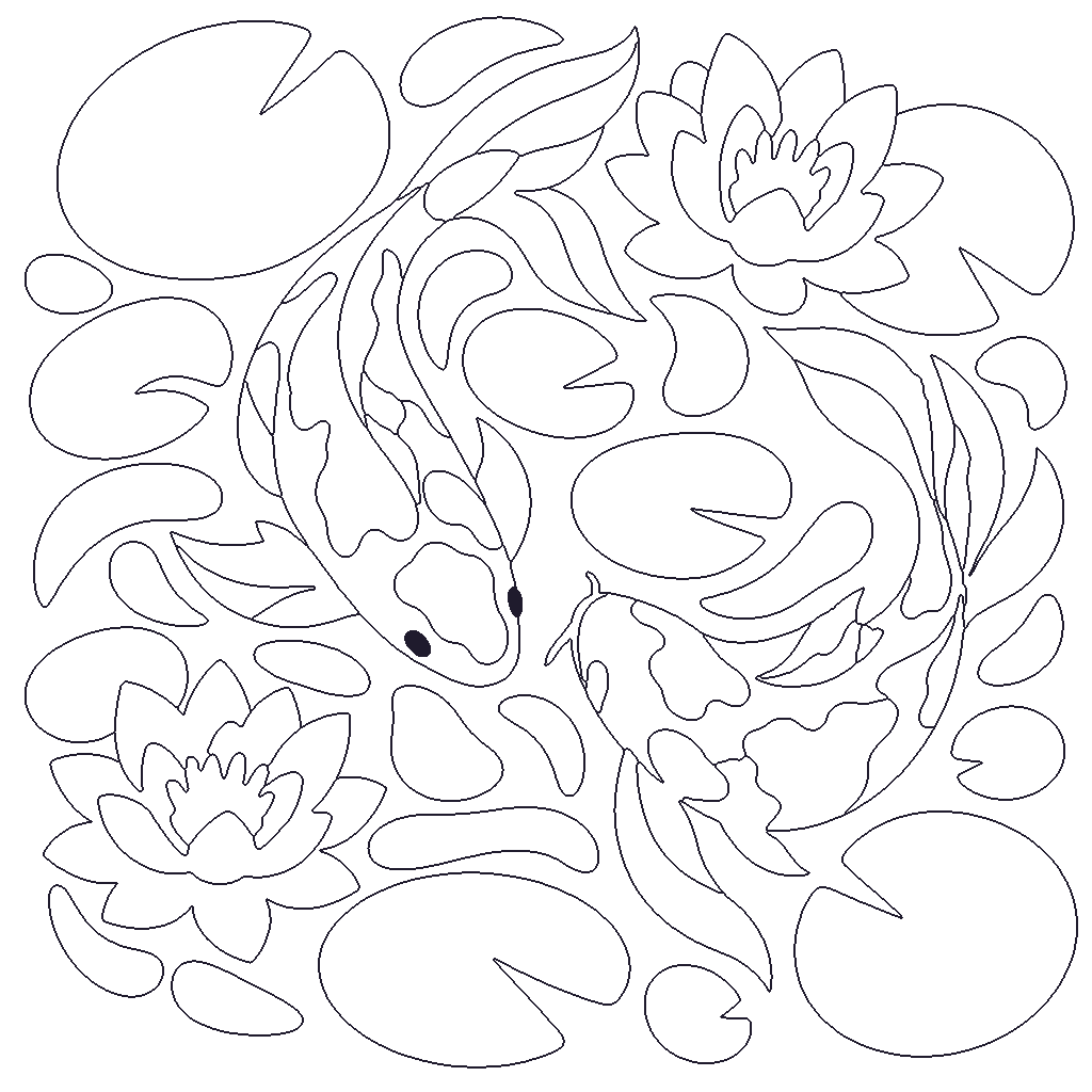 Koi Pond outline