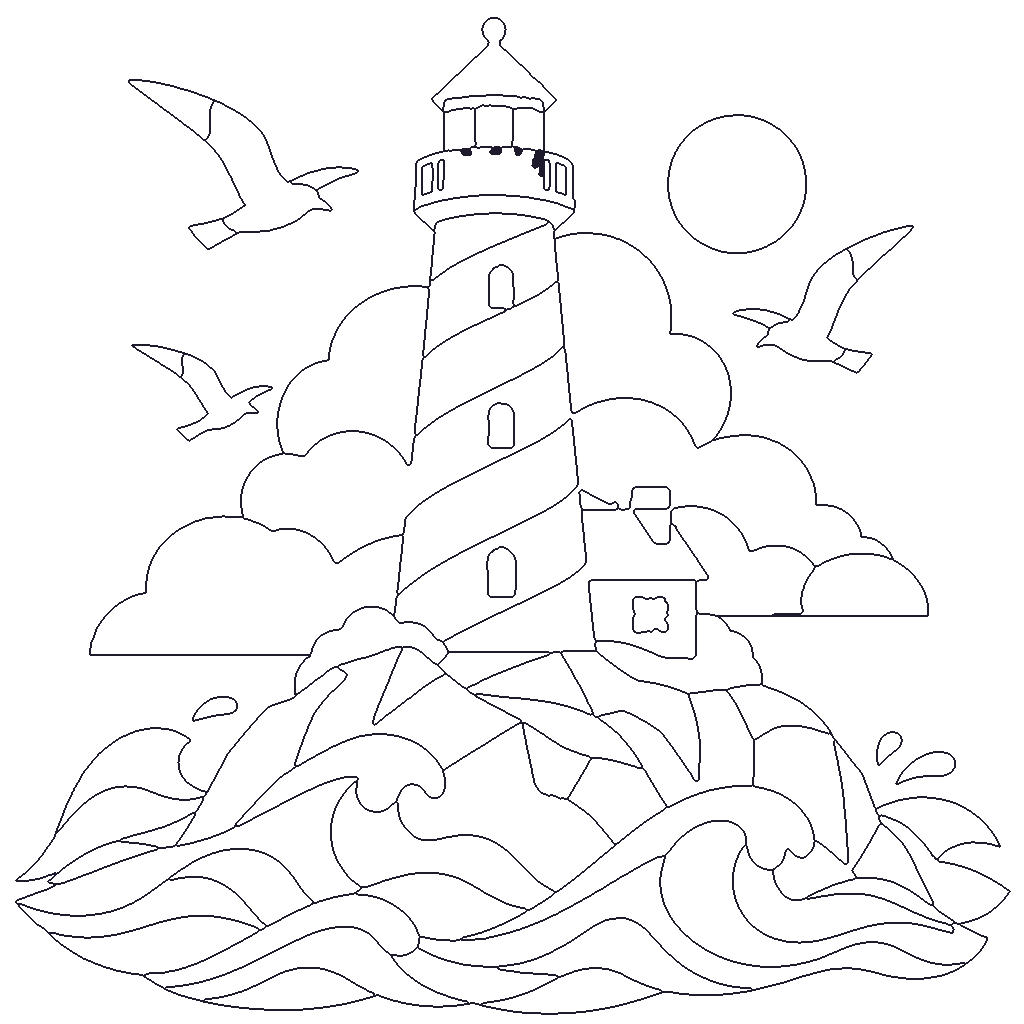 Lighthouse outline