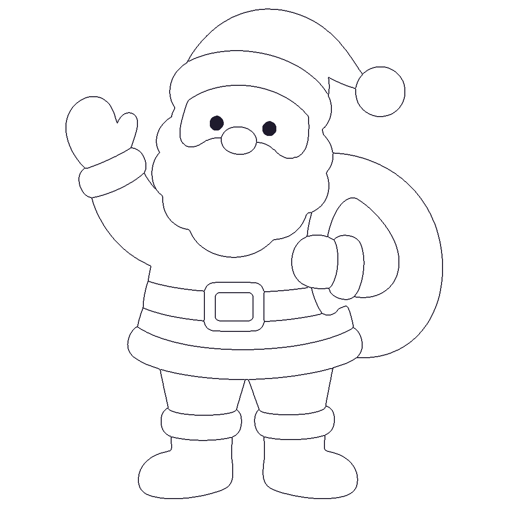 Santa Claus outline