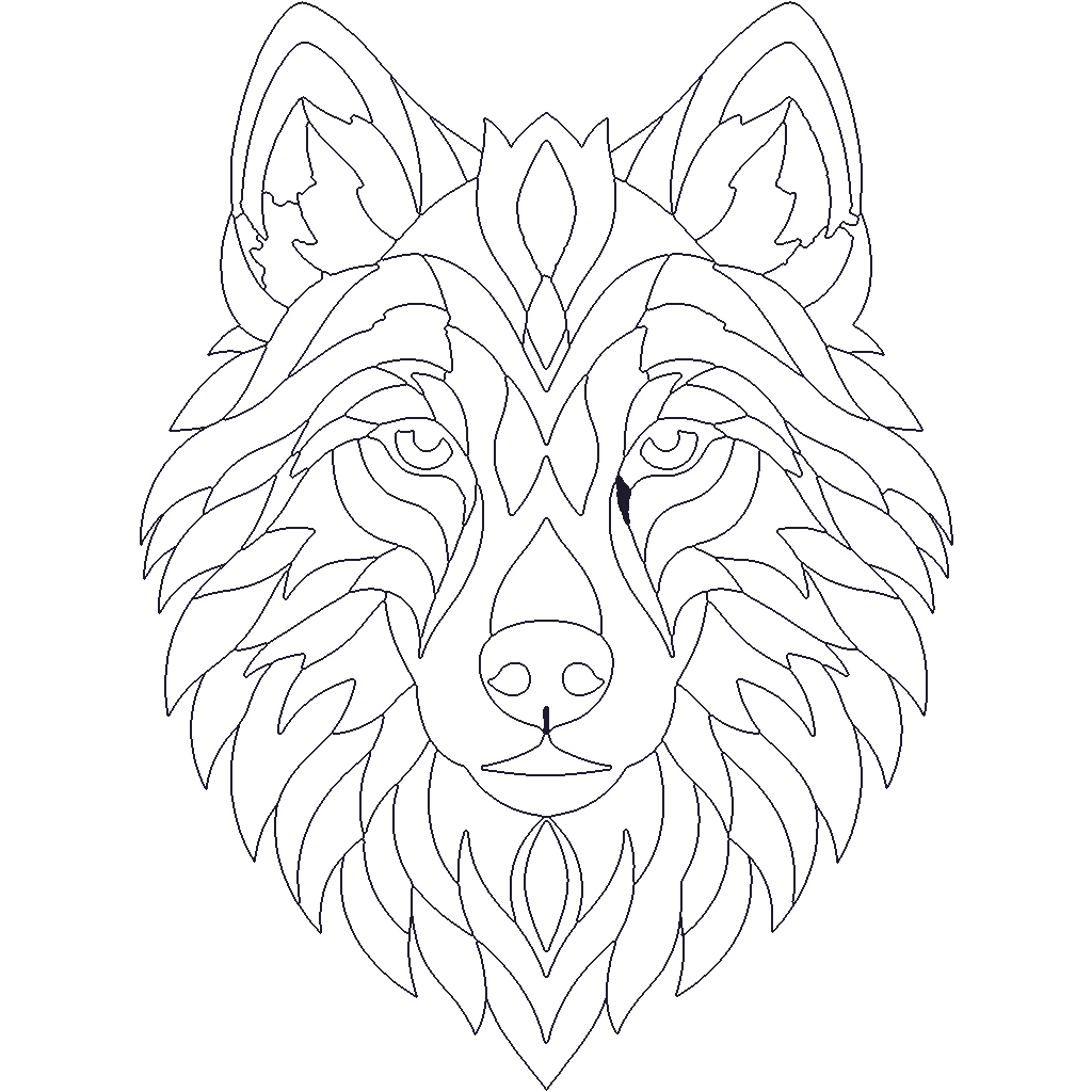 Wolf outline